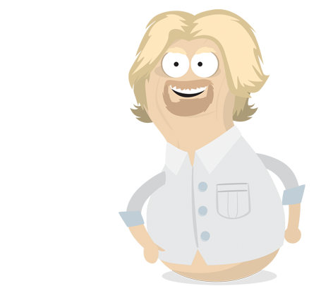 Enterprise Intern: Richard Branson nut smiling